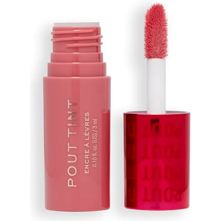 Makeup Revolution, Pout Tint, Leichtes Lippen-Tönung, Aufbaubare Farbe, Hydratisierende Formel mit Gloss zu Farb-Finish, Sweet Pink, 3ml