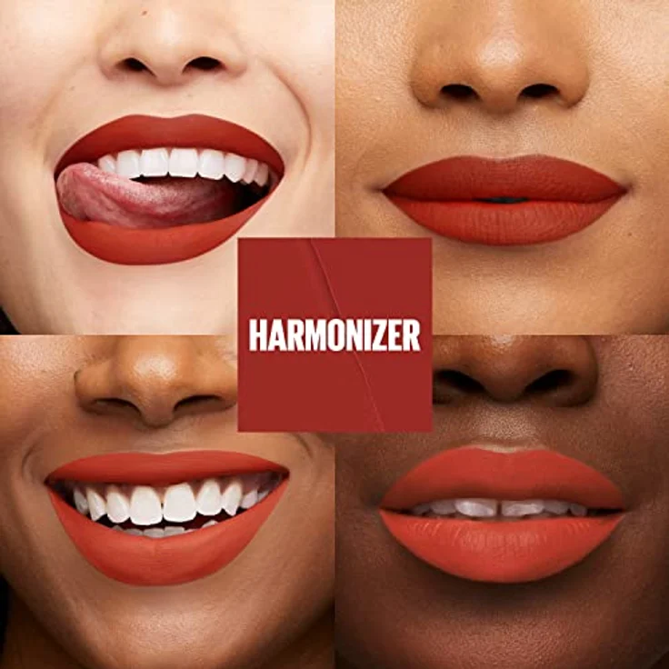 Maybelline New York Flüssiger Lippenstift mit mattem Finish, 16h Halt ohne Abfärben, Vegane Formel, Super Stay Matte Ink Moodmaker, Nr. 455 Harmonizer, 5ml – Bild 4