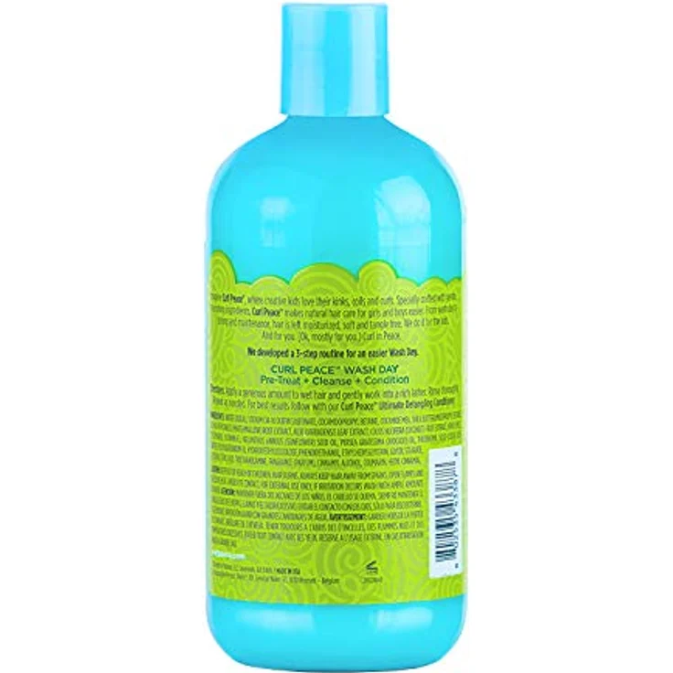 Just For Me Curl Peace Ultimate Detangling Shampoo, sanft und feuchtigkeitsspendend, 355ml – Bild 2