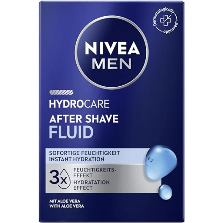 NIVEA MEN Hydrocare After Shave Fluid, beruhigendes After Shave mit Aloe Vera und Pro Vitamin B5, 100 ml, feuchtigkeitsspendend und hautberuhigend – Bild 3