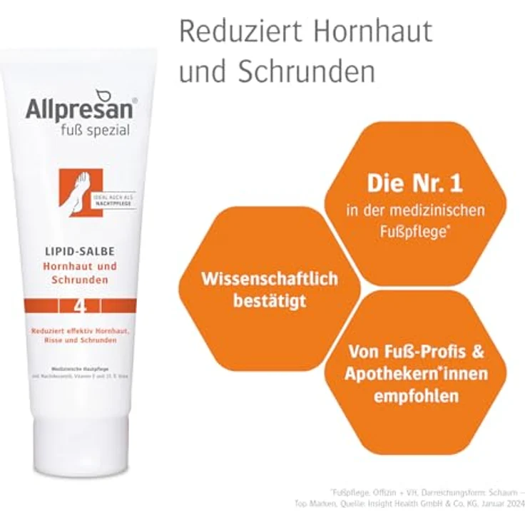 Allpresan - Lipid-Salbe 4 Hornhaut und Schrunden - 125 ml – Bild 3