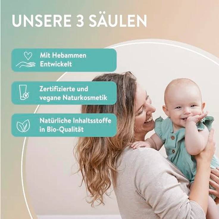 MABYEN Bio Baby Öl Mandel, 200ml, vegan, parfümfrei, NATRUE-zertifiziert, Hebammen empfohlen, ideale Basispflege für empfindliche Babyhaut – Bild 9