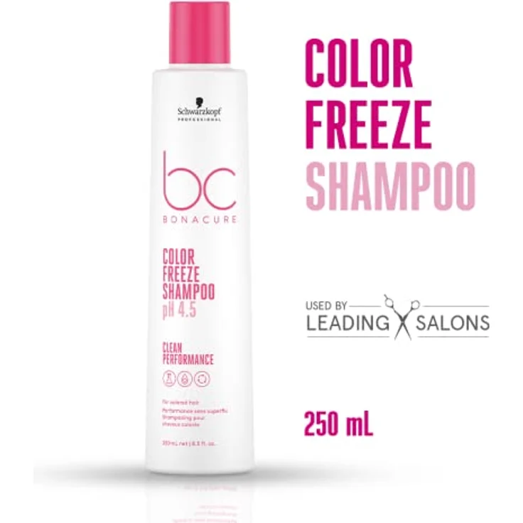 Schwarzkopf Professional Bc Ph 4.5 Color Freeze Silver Micellar Shampoo 250 Ml, ideal für blondes, graues oder weißes Haar – Bild 2