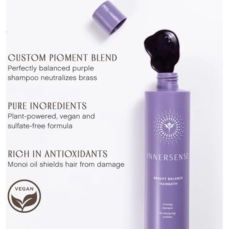 INNERSENSE Bright Balance Hairbath Shampoo 295ml, pflegendes Shampoo – Bild 4