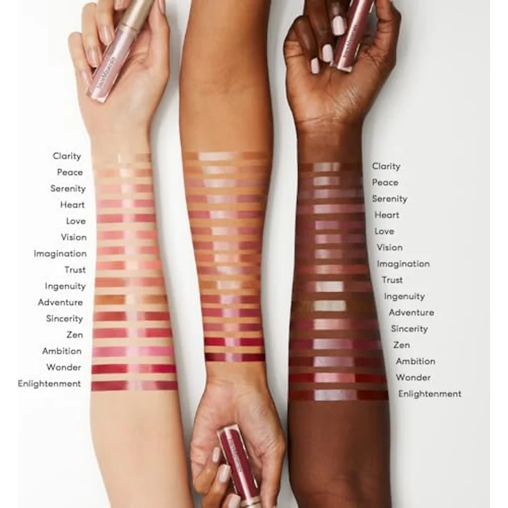 bareMinerals Mineralist Lip Gloss-Balm, feuchtigkeitsspendender Lipgloss für Damen, 4 ml, schimmernde Farben in zartem Rosa bis tiefen Beerentönen – Bild 2