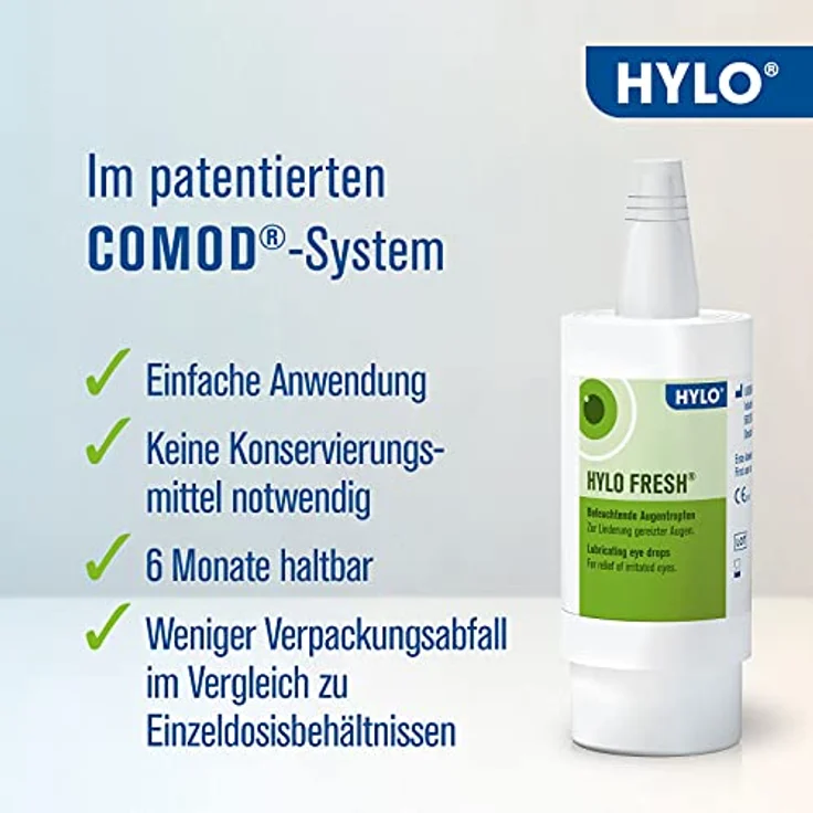 HYLO FRESH Augentropfen bei trockenen Augen mit Hyaluronsäure und Euphrasia Urtinktur, 10 ml – Bild 5