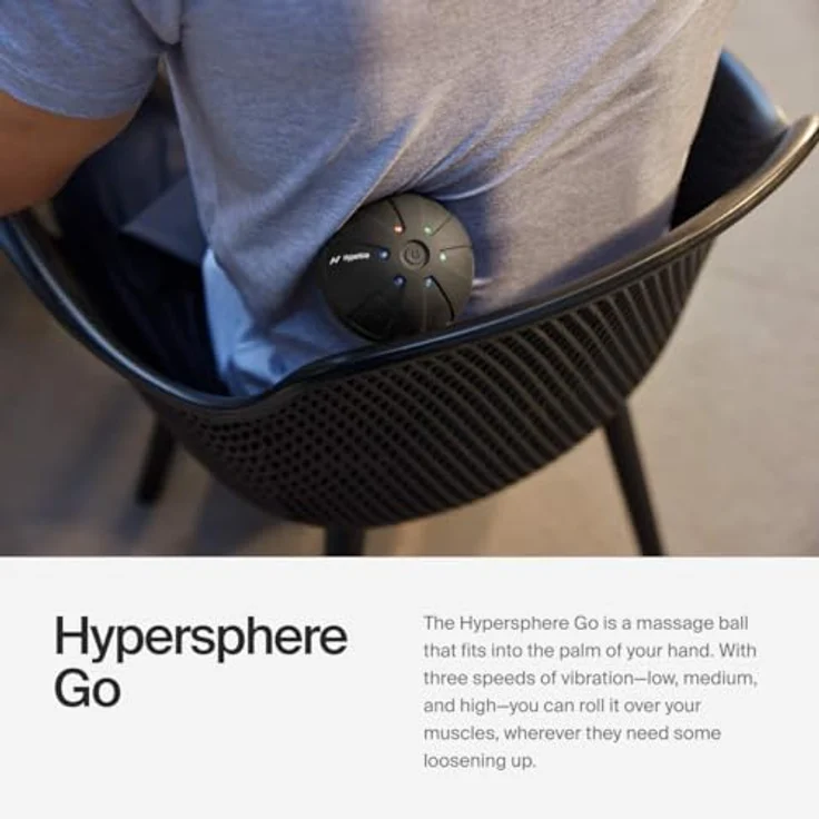 Hyperice Vibrationsmassage-Ball Hypersphere Mini, 8,9 cm Durchmesser, schwarz – Bild 4
