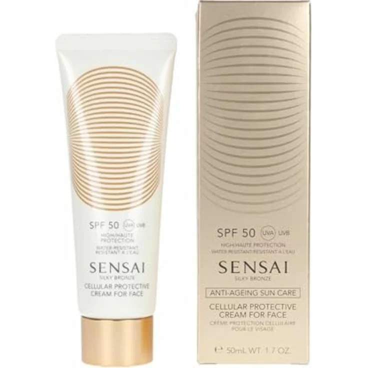 SENSAI Silky Bronze Protective Suncare Cream for Face SPF50+ 50 ml, Sonnencreme von Sensai