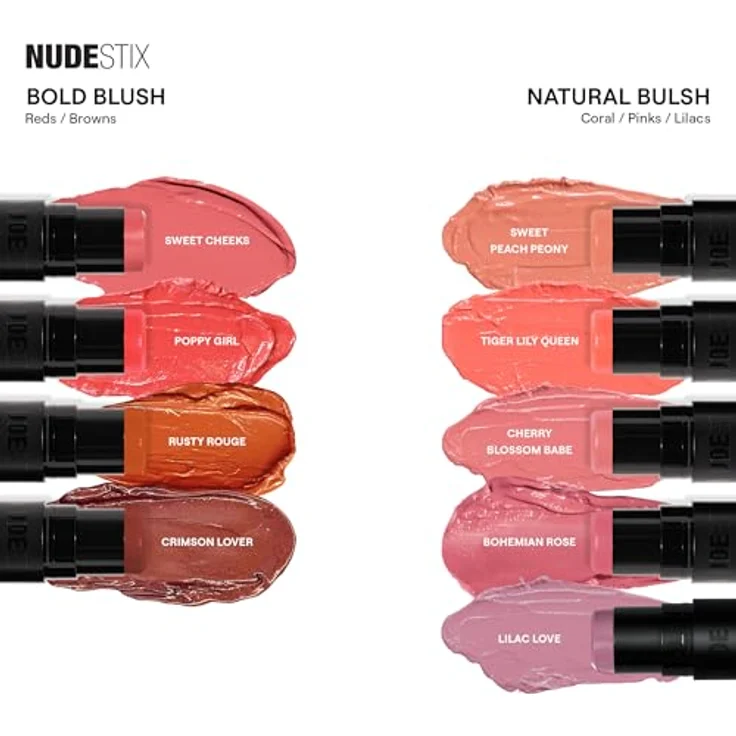 Nudestix NUDIESOOM Blush, cremiger Rouge & Bronzer in der Farbe Poppy Girl, 7 g – Bild 9