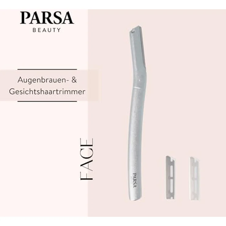 PARSA Beauty ESSENTIAL Gesichtshaar- und Augenbrauentrimmer, präziser Trimmer mit japanischer Klinge – Bild 2