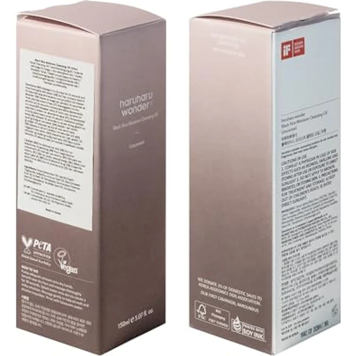 Haruharu Wonder Black Rice Moisture Öl, Gesichtsreinigung für empfindliche Haut, 150 ml, vegan, feuchtigkeitsspendend, parfümfrei – Bild 8