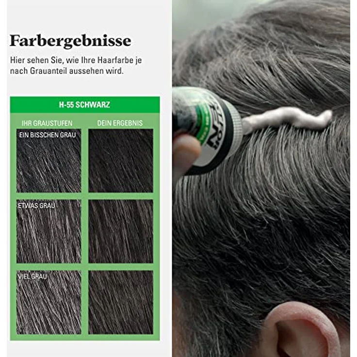 Just For Men H55 Haarfärbemittel Pflege Tönungs Shampoo Schwarz – Bild 6