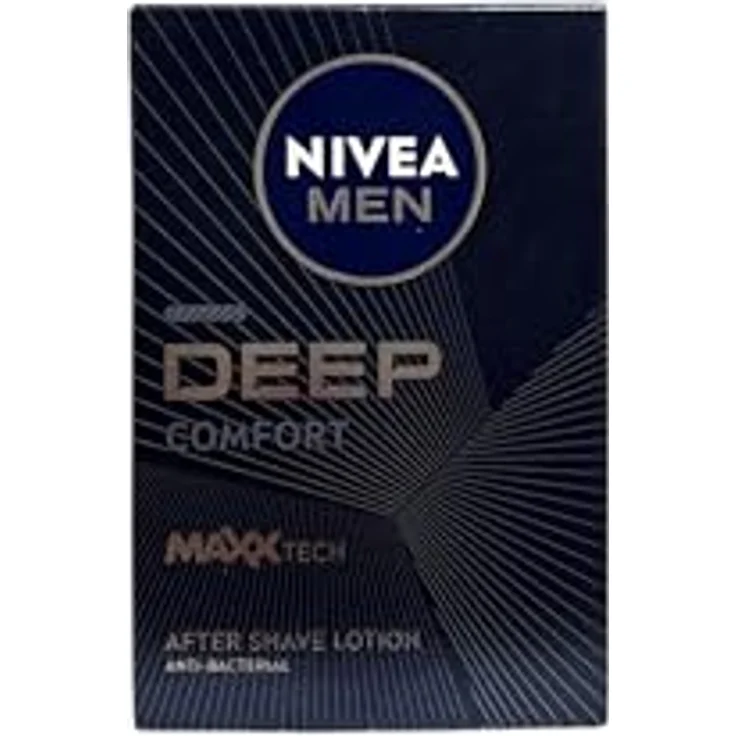 NIVEA Deep Comfort After Shave Lotion 100ml, alkoholfrei und hautfreundlich, speziell für empfindliche Haut von Männern, erfrischender Duft – Bild 1