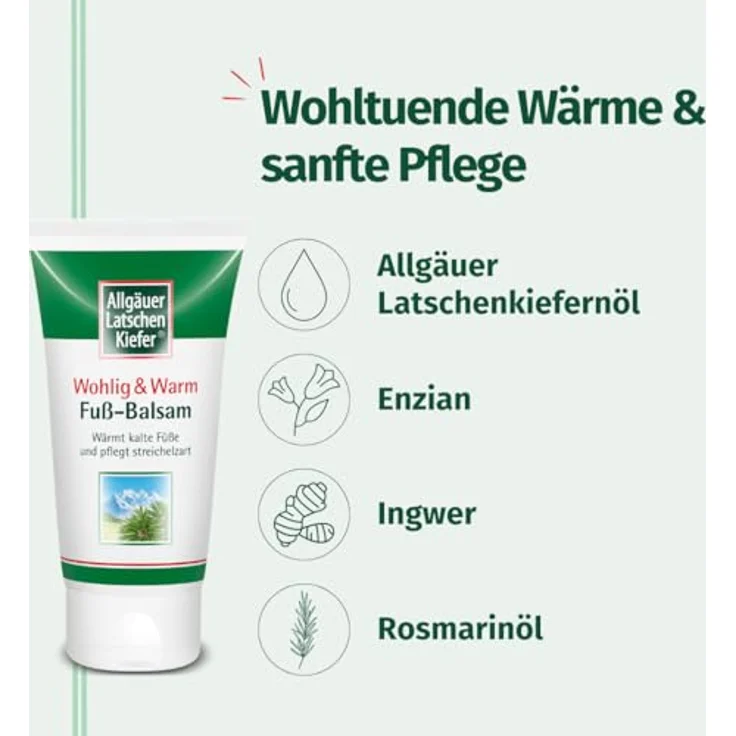 Allgäuer Latschenkiefer Wohlig und Warm Fuß-Balsam, 75 ml – Bild 4