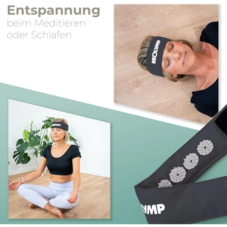NEOLYMP Akupressur Stirnband, verstellbar mit Nadelmatte für Kopf- und Kiefermassage, vielseitige Stimulation zur Förderung des Wohlbefindens – Bild 6