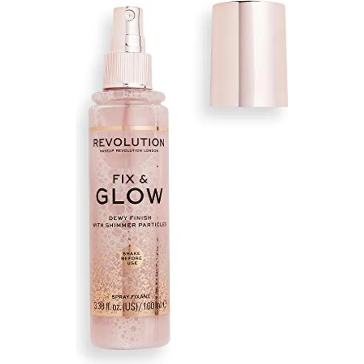 Makeup Revolution London Fix & Glow Dewy Finish Spray für Fixierung und strahlendes Make-up 100 ml – Bild 2