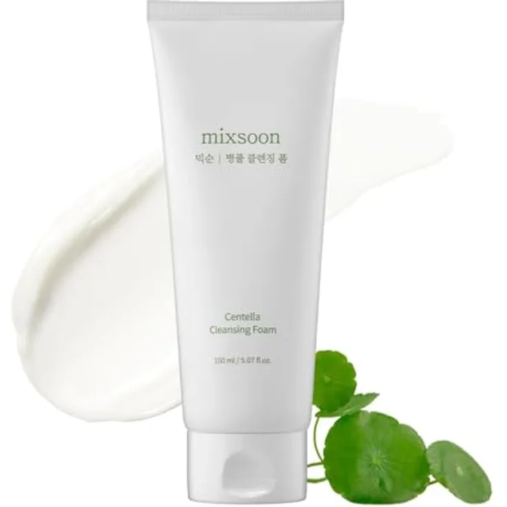 Mixsoon Centella-Reinigungsschaum, pH-neutraler Gesichtsreiniger für alle Hauttypen, 150 ml