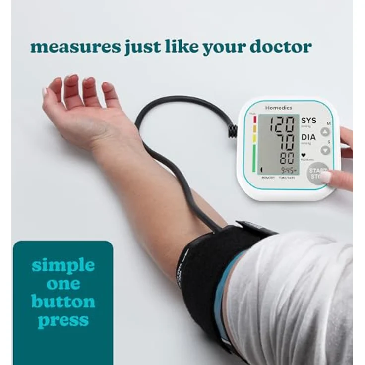 Homedics, Blutdruckmessgerät, Blood Pressure Monitor (Blutdruckmessgerät Oberarm) – Bild 6