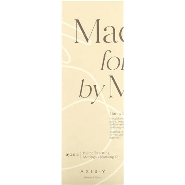 Axis-Y Biome Resetting Moringa Cleansing Oil, Gesichtsreinigung, 200 ml, leicht und nicht fettig, milchige Textur bei Kontakt mit Wasser – Bild 2