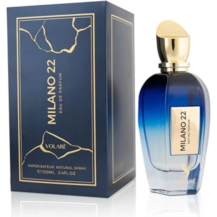 VOLARÉ Milano 22 Eau de Parfum 100 ml – Unisex Zitrus-Aromatischer Duft mit Minze, Zitrone & Moschus, Frisch, Modern & Langanhaltend – Bild 1
