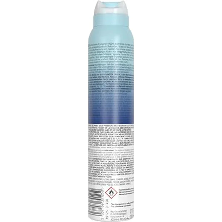 John Frieda Volume Lift Pushed-Up Dry Texture Spray, 200ml für plattes oder feines Haar – 400% mehr Fülle, vegane Formel, keine Rückstände – Bild 2