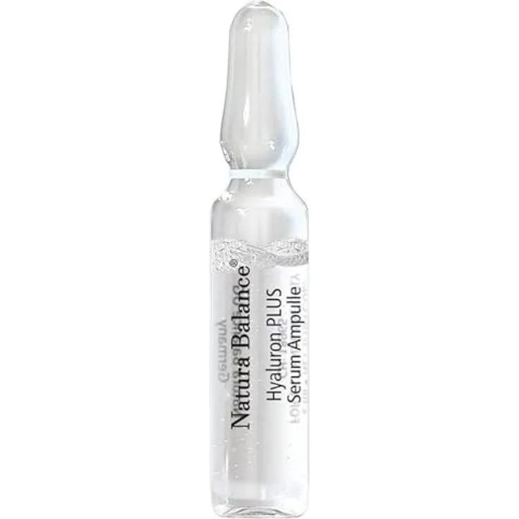 Natura Balance Hyaluron PLUS 15 Stück Serum Ampullen a 2 ml hochdosiert Anti Falten Gesicht Hyaluronsäure Pen Microneedling empfindliche Haut wenig Zusatzstoffe vegan Made in Germany, hohe und niedermolekulare Hyaluronsäure