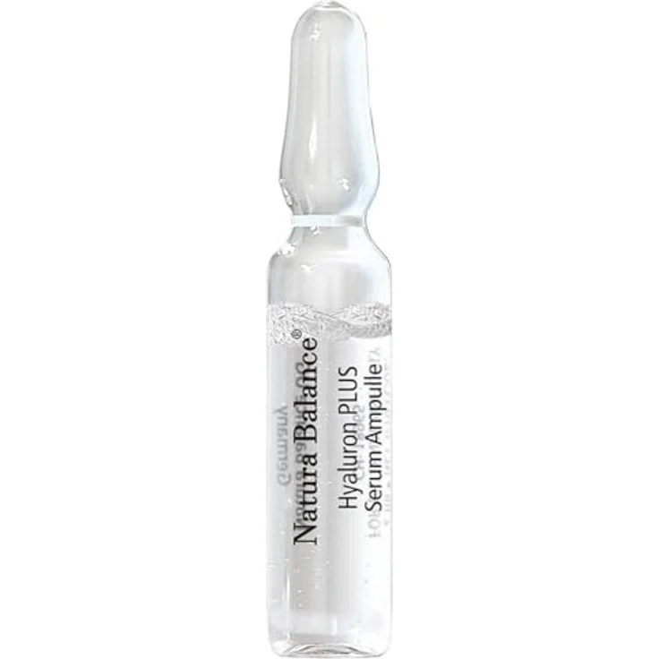 Natura Balance Hyaluron PLUS 15 Stück Serum Ampullen a 2 ml hochdosiert Anti Falten Gesicht Hyaluronsäure Pen Microneedling empfindliche Haut wenig Zusatzstoffe vegan Made in Germany, hohe und niedermolekulare Hyaluronsäure – Bild 1