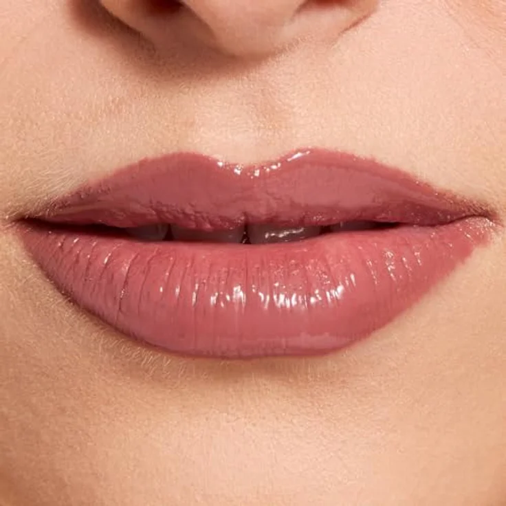 Revolution Pout Lip Gloss, Hochglänzendes Lippen-Gloss mit Hyaluronsäure & Vitamin E, Vegan & Tierversuchsfrei, 3g, Creme Brulee Mauve – Bild 3