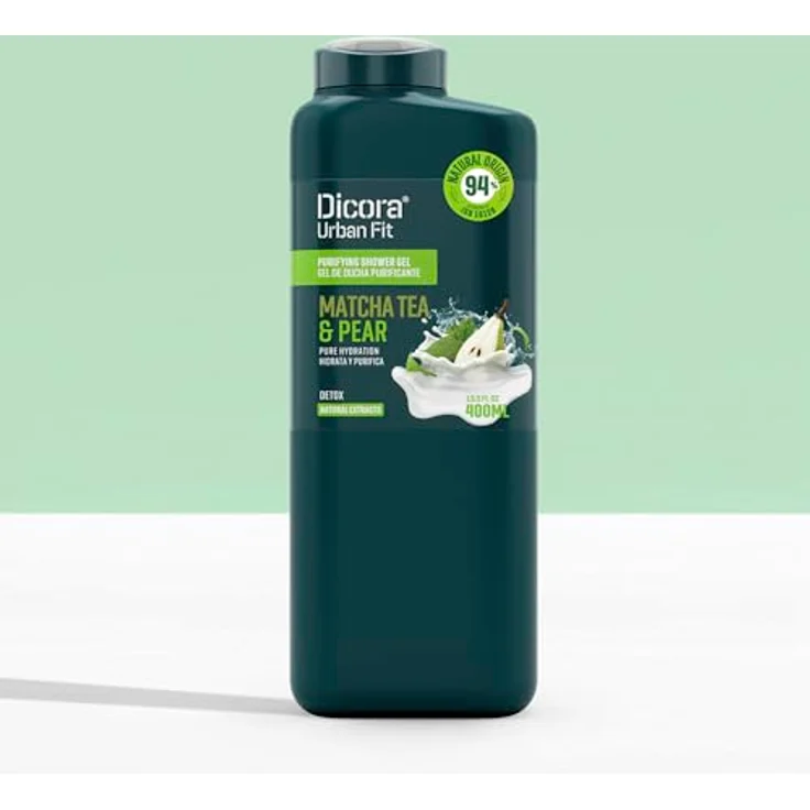 Dicora Urban Fit Detox Matcha & Birne Duschgel, feuchtigkeitsspendend mit Mineralien und Vitaminen, 400 ml – Bild 2
