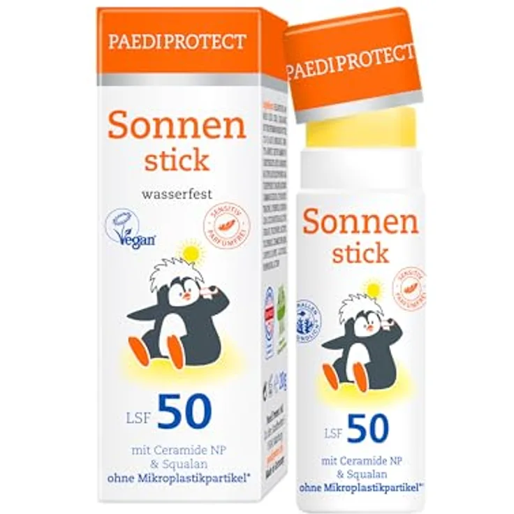 PaediProtect PAEDIPROTECT Sun Stick LSF 50, 20g, vegan, ohne Parfüm, mit Sheabutter und Vitamin E