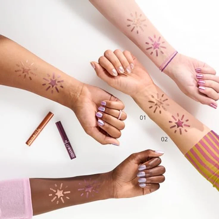 essence COLOUR it! Metallic Eyeliner, Farbton 01 Burnished Bronze, 3 ml, veganer Flüssig-Eyeliner mit präzisem Applikator für intensive Linien – Bild 5