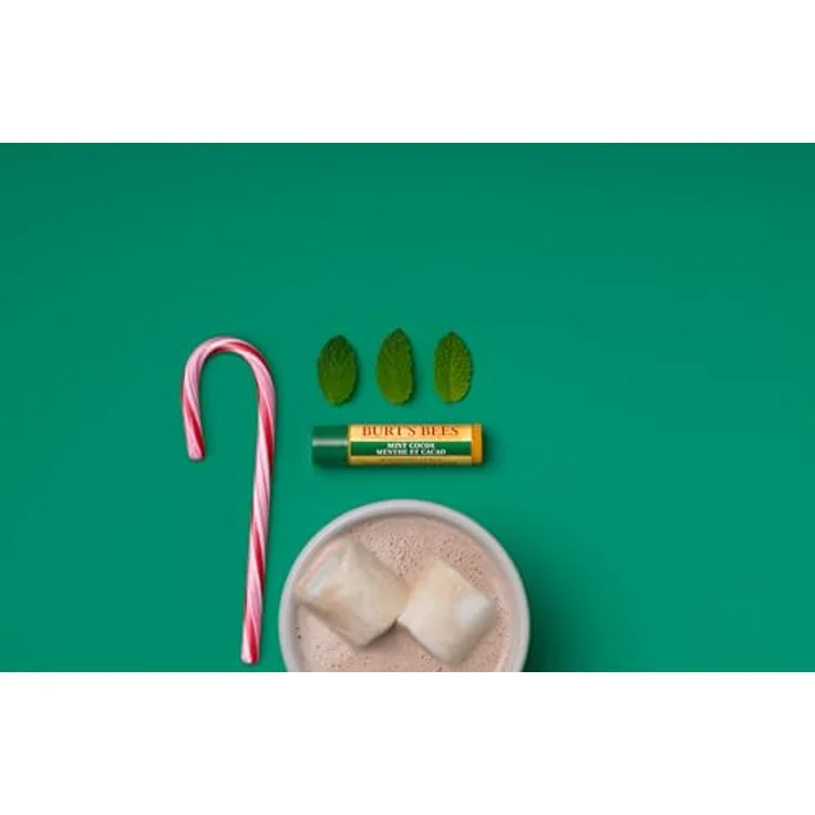 Burt’s Bees Festive Lippenbalsam, feuchtigkeitsspendend mit Geschmack Mint Cocoa, 4,25 g – Bild 5