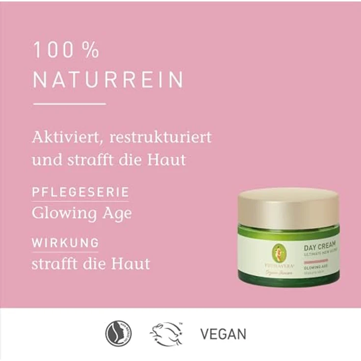 PRIMAVERA Day Cream - Ultimate New Aging 30 ml - Naturkosmetik - Gesichtscreme für reife, anspruchsvolle Haut - aktiviert, restrukturiert und strafft die Haut - Glastiegel - vegan – Bild 3