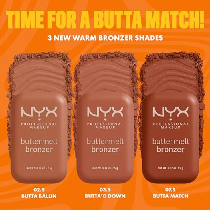 NYX Professional Makeup Buttermelt Bronzer, cremiger Bronzer in Farbton 02 All Buttad Up, 5 g für einen sonnengeküssten Teint und Konturierung – Bild 5