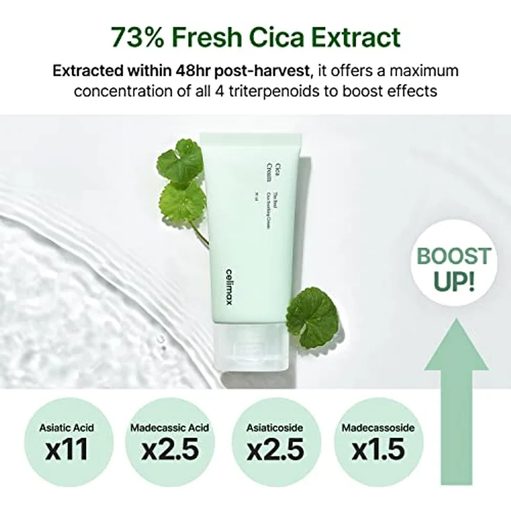 celimax The Real Cica Soothing Cream, beruhigende Gel-Creme mit Tiefenwirkung, 50 ml – Bild 2