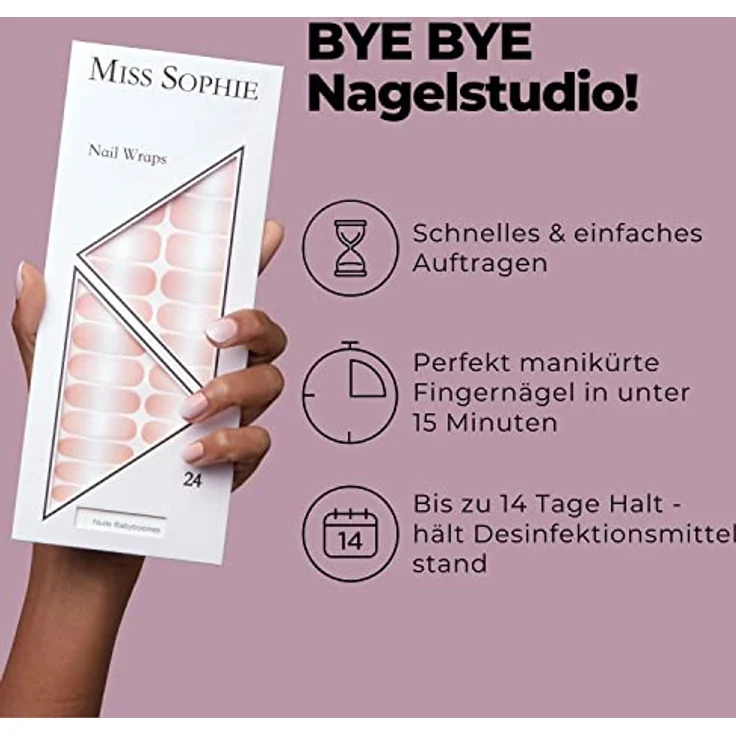 Miss Sophie Glossy Top Coat, Unter- und Überlack für Nagelfolien, 12 ml – Bild 3