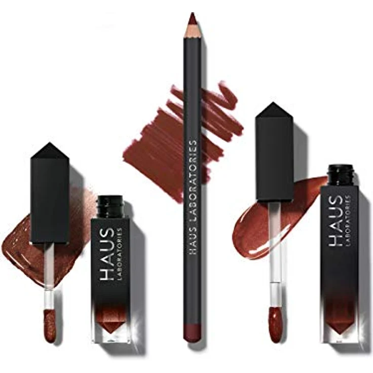 Haus Laboratories By Lady gaga: Haus Of Collections Make-Up-Set Mit Tasche, Flüssigem Lidschatten, Lipliner-Stift Und Lipgloss In 9 Sets, Vegan Und Tierversuchsfrei 3-Teiliges Spar-Set – Bild 2