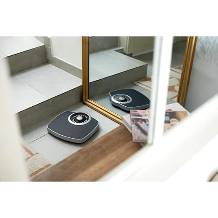 TERRAILLON NEO T, Mechanische Personenwaage mit großer Metallplatte, Anti-Rutsch-Beschichtung, hohem Gewichtskapazität 180 kg, Skalierung 1 kg, Schwarz – Bild 5