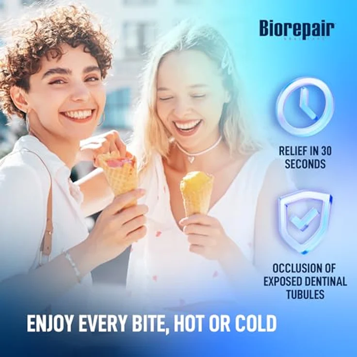 Biorepair Plus Sensitive Teeth Zahnpasta für empfindliche Zähne, 75 ml, stärkt Zahnschmelz und reduziert Empfindlichkeit – Bild 5