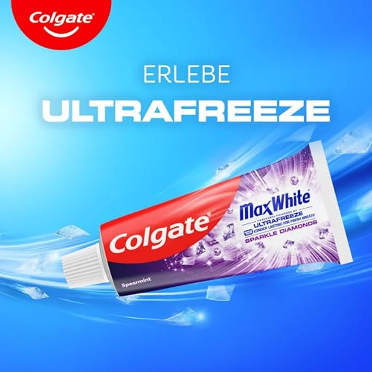 Colgate Max White Sparkle Diamonds Zahnpasta, 12er Pack (12 x 75 ml) – Bild 13