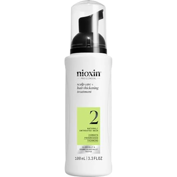 NIOXIN System 2 Scalp + Hair Thickening Leave On Treatment - Serum für natürliches Haar mit fortschrittlicher Ausdünnung - mit Niacinamid und Biotin, 100 ml – Bild 1