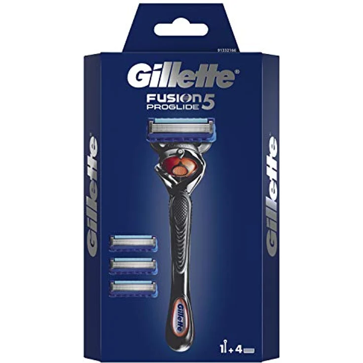 Gillette Fusion5 ProGlide Rasierer für Männer, Rasierergriff + 4 Rasierklingen, 74 g – Bild 2