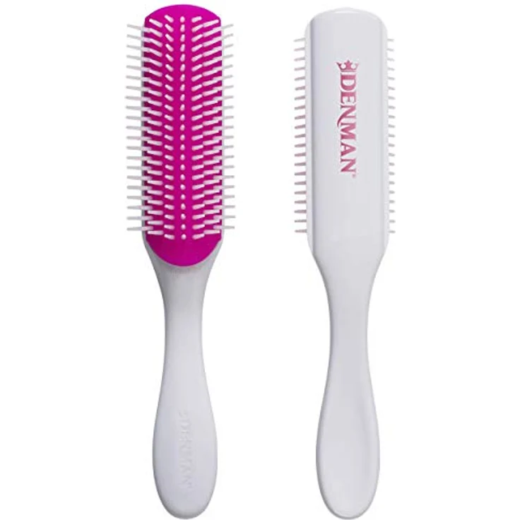 Denman Curly Hair Brush D3 (Cherry Blossom), 7-reihige Stylingbürste zum Entwirren, Trennen, Formen und Definieren von Locken – für Sie und Ihn – Bild 1