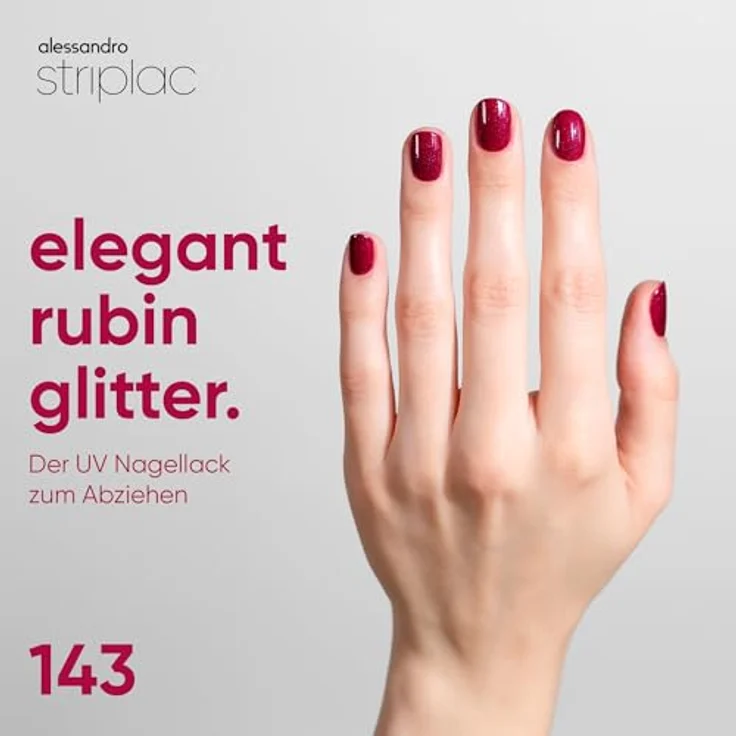 Alessandro Striplac UV Colour Nagellack 6,5 ml, hochpigmentiert, kratzfest, entfernt ohne Remover – Bild 2