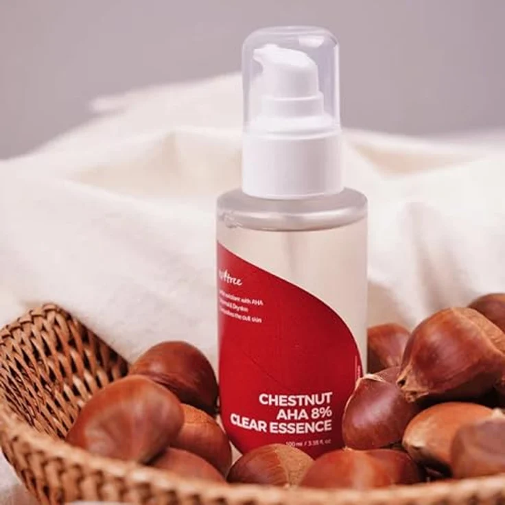 ISNTREE Chestnut AHA 8% Clear Essence, Gesichtswasser zur Hautklärung und -erfrischung, 100 ml – Bild 4