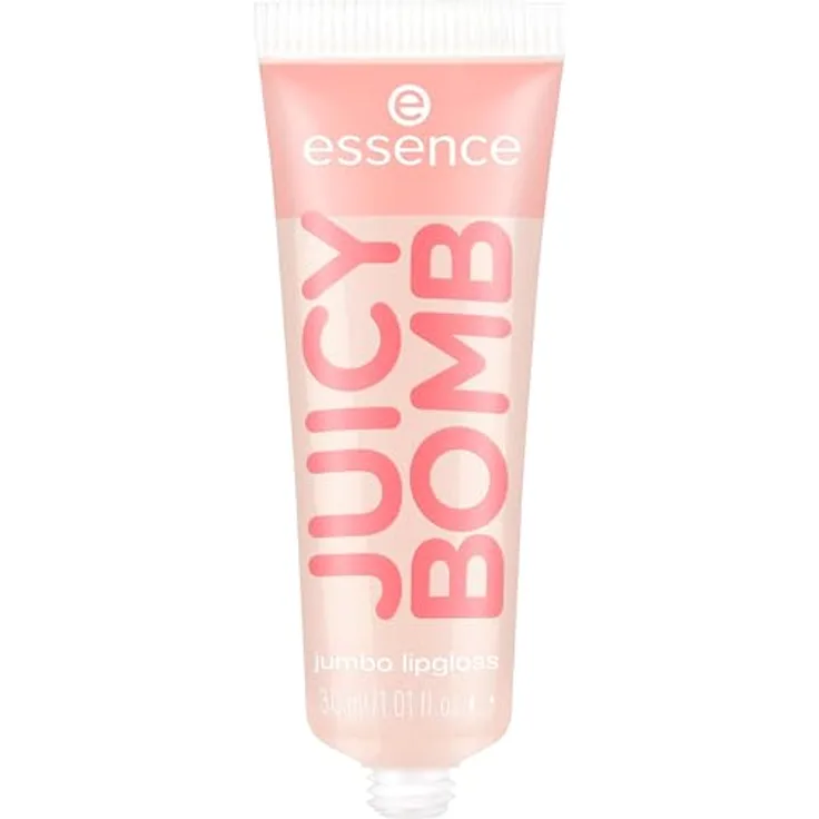 essence JUICY BOMB PARTY Jumbo Lipgloss, Nr. 01, transparent, volumengebend, glänzend, vegan, 30ml