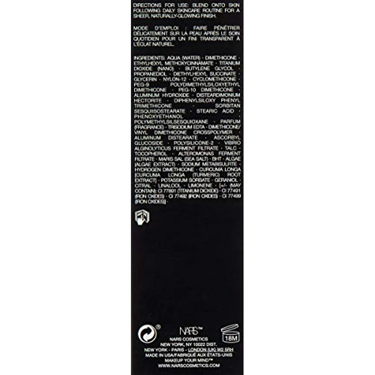 NARS Pure Radiant Tinted Moisturizer SPF 30, getönte Feuchtigkeitspflege mit Glow-Effekt, 50 ml, FINLAND – Bild 3