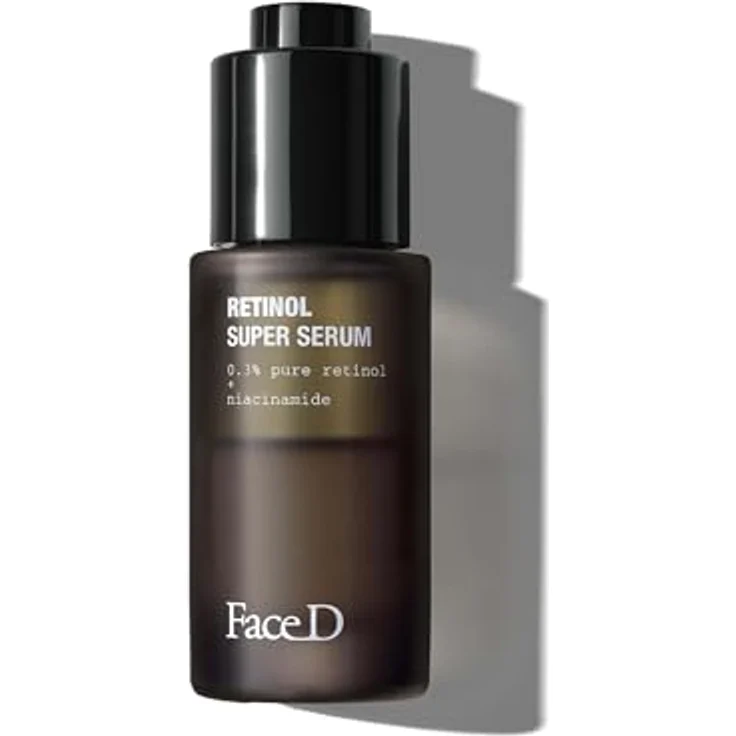 FaceD Super Retinol Serum, 30 ml - Mit Reiner Hyaluronsäure und Niacinamid, Anti-Aging Gesichtspflege – Bild 1