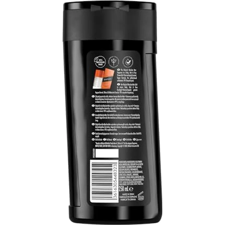 Bruno Banani Absolut Man Shower Gel 250ml, 2024 Version - Sinnlich-maskuliner Männerduft, 3-in-1 Shower Gel – Bild 2