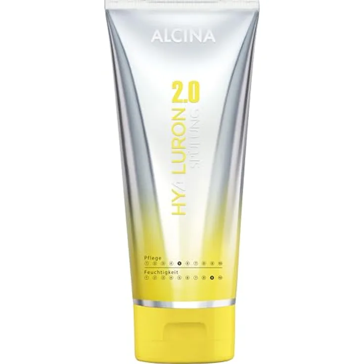 ALCINA Hyaluron 2.0 Spülung, Conditioner mit 200 ml, mit Hyaluronsäure und Kaktusfeigenextrakt, pflegt und glättet die Haarstruktur, schützt vor Hitzeschäden, spendet intensive Feuchtigkeit